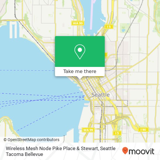 Mapa de Wireless Mesh Node Pike Place & Stewart