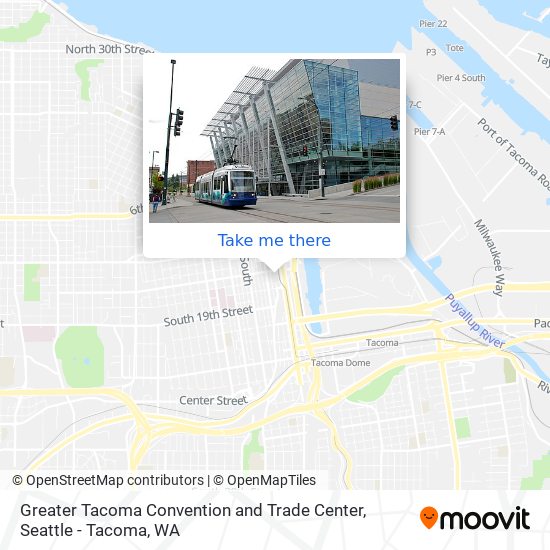 Greater Tacoma Convention and Trade Center map
