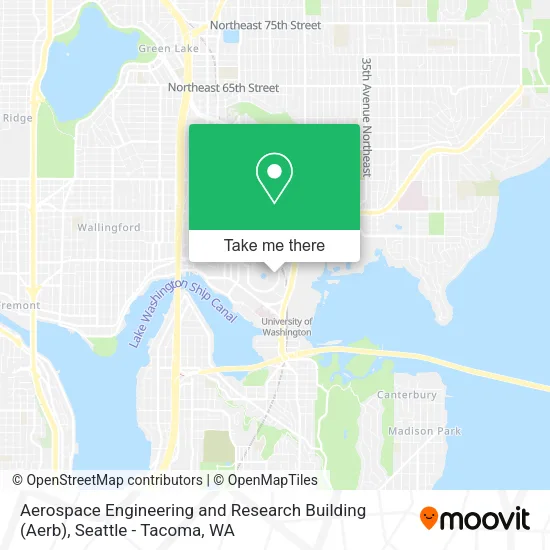 Mapa de Aerospace Engineering and Research Building (Aerb)