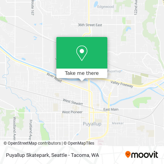 Puyallup Skatepark map