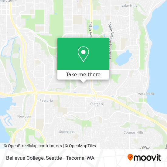 Mapa de Bellevue College