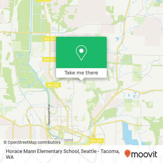 Horace Mann Elementary School map