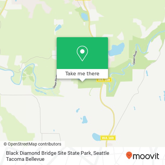 Mapa de Black Diamond Bridge Site State Park