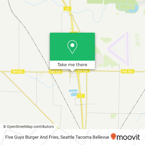 Mapa de Five Guys Burger And Fries