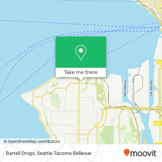 Bartell Drugs map