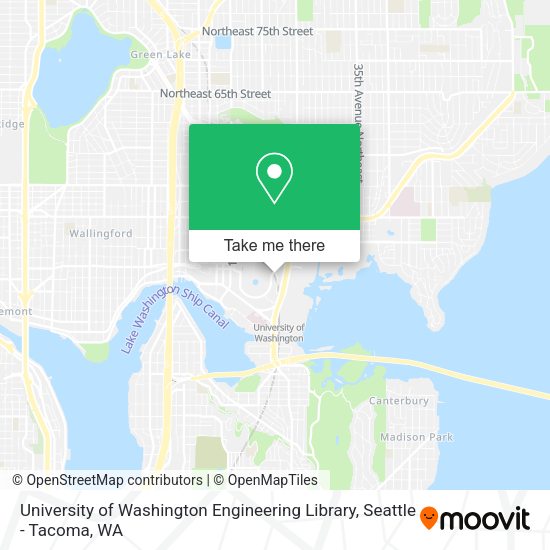 University of Washington Engineering Library map