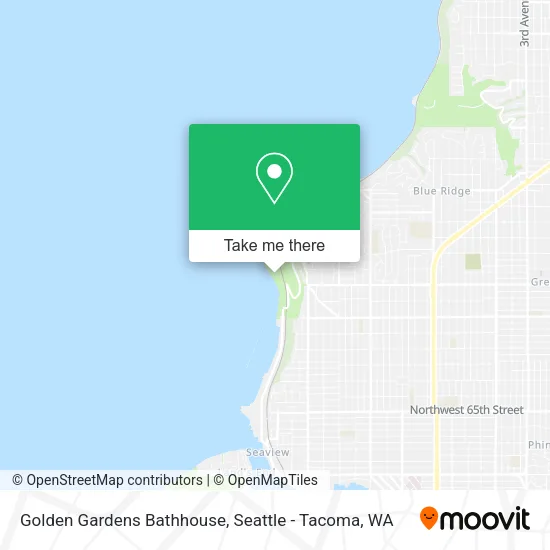 Golden Gardens Bathhouse map