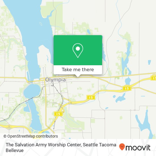 The Salvation Army Worship Center map