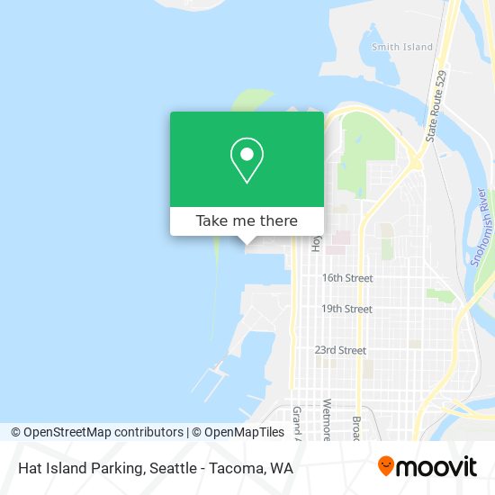 Hat Island Parking map