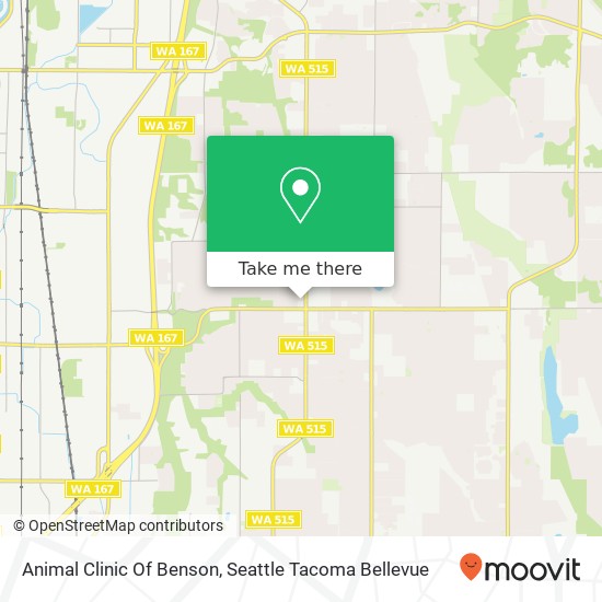 Mapa de Animal Clinic Of Benson