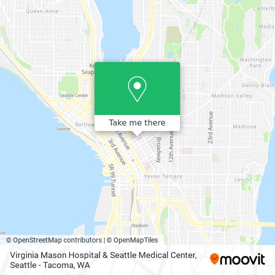 Virginia Mason Hospital & Seattle Medical Center map