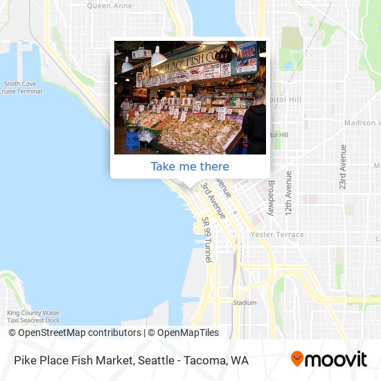 Mapa de Pike Place Fish Market