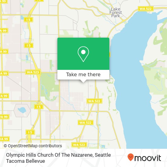 Olympic Hills Church Of The Nazarene map