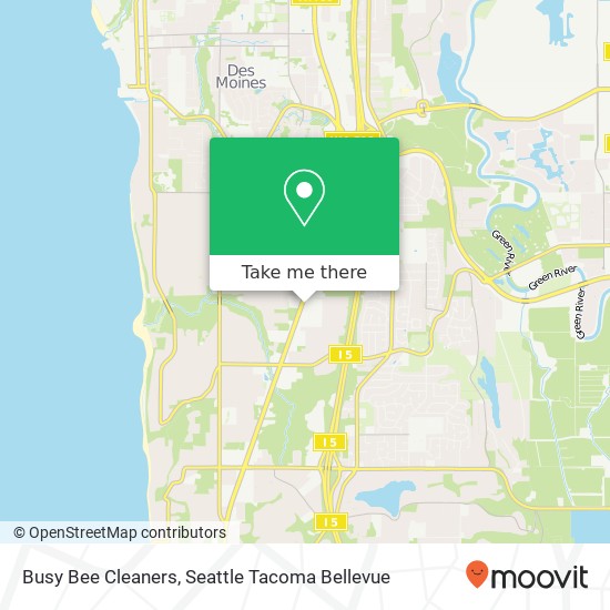 Busy Bee Cleaners map