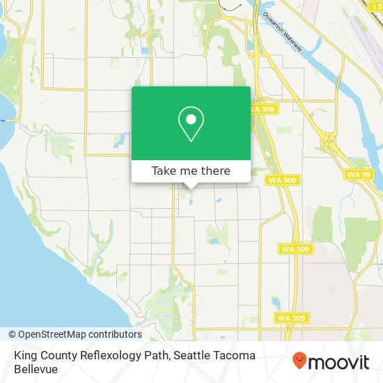 King County Reflexology Path map