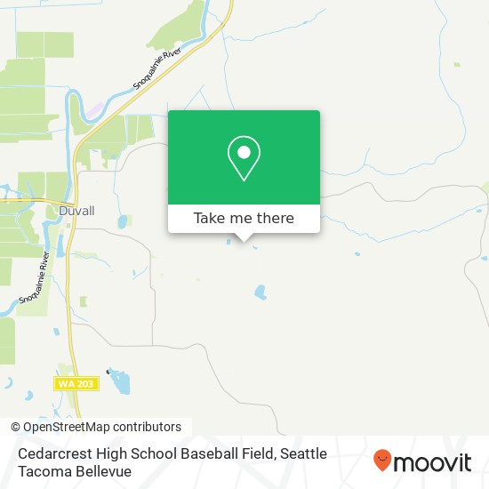 Mapa de Cedarcrest High School Baseball Field