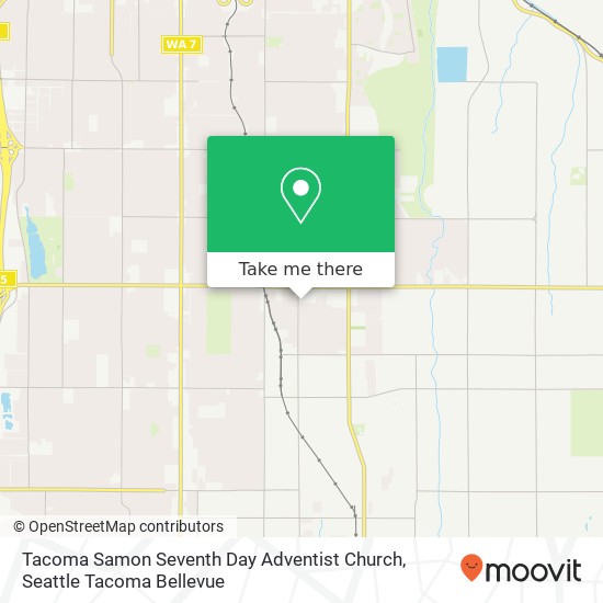 Mapa de Tacoma Samon Seventh Day Adventist Church