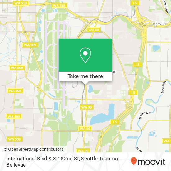 Mapa de International Blvd & S 182nd St