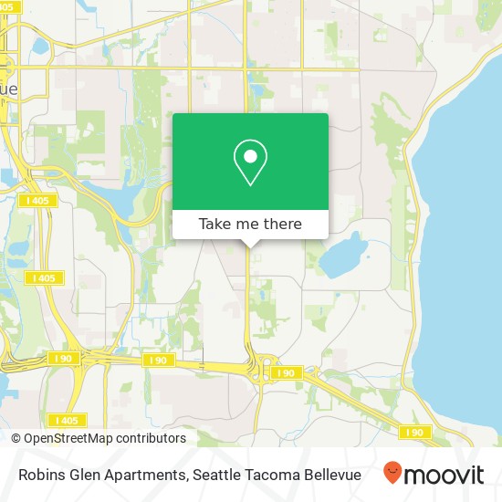 Robins Glen Apartments map