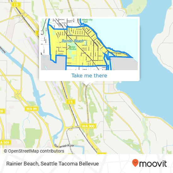 Rainier Beach map