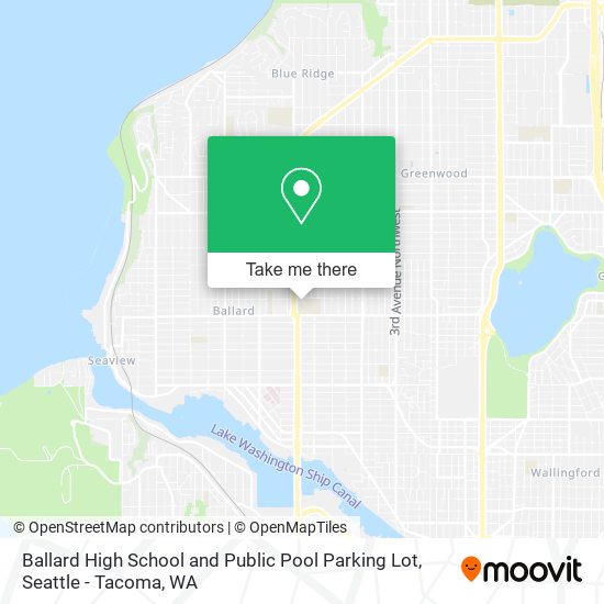 Mapa de Ballard High School and Public Pool Parking Lot