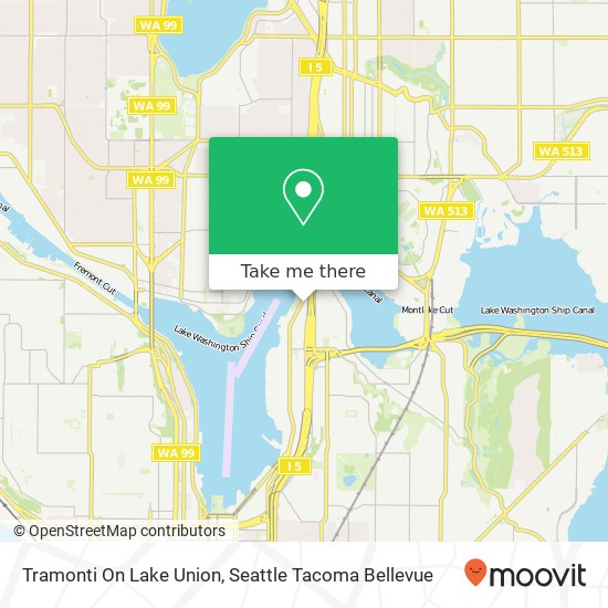 Tramonti On Lake Union map