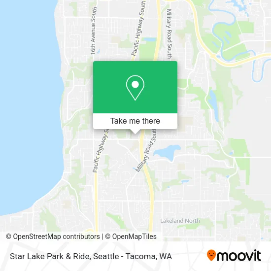Star Lake Park & Ride map
