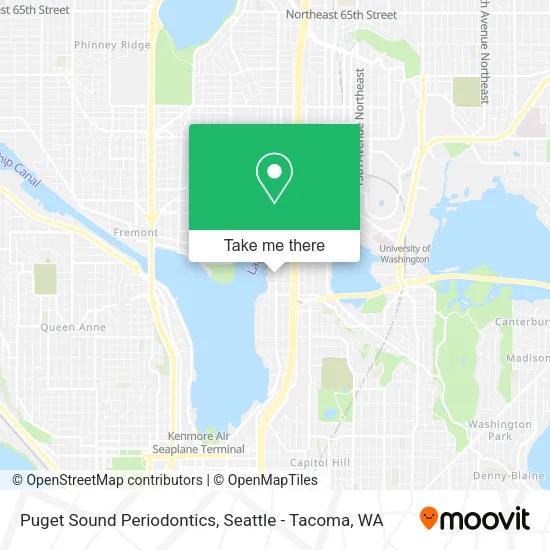 Puget Sound Periodontics map
