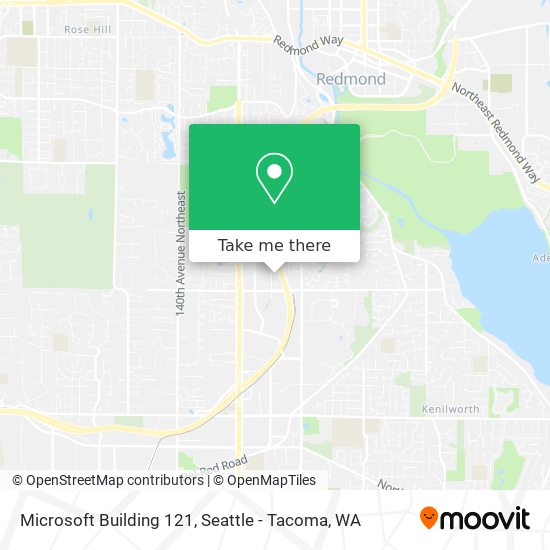 Microsoft Building 121 map