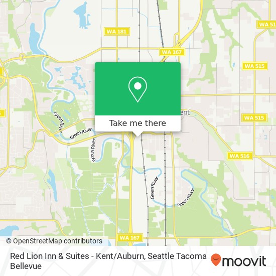 Red Lion Inn & Suites - Kent / Auburn map