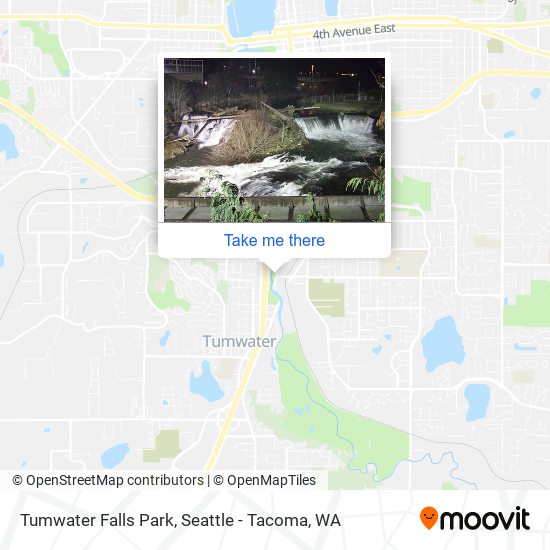 Tumwater Falls Park map