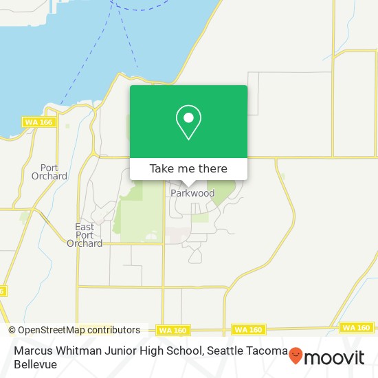 Mapa de Marcus Whitman Junior High School