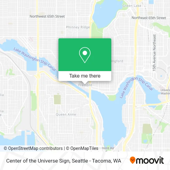 Mapa de Center of the Universe Sign