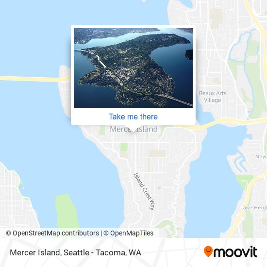 Mapa de Mercer Island