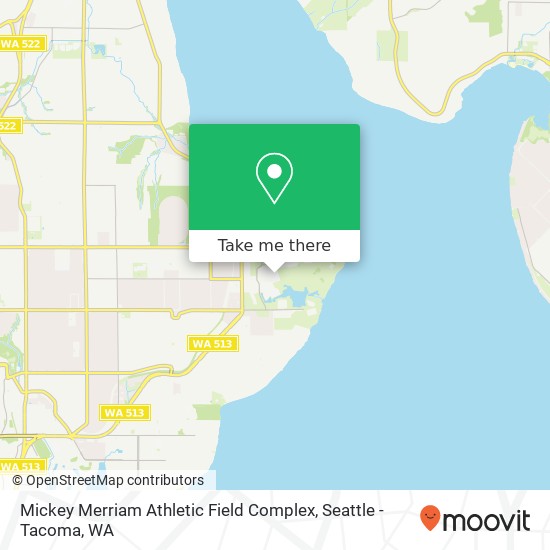 Mickey Merriam Athletic Field Complex map