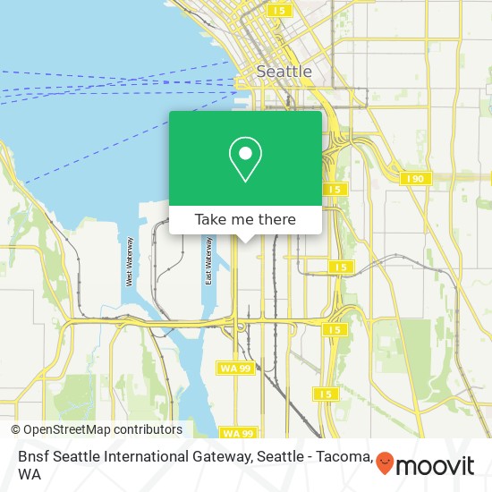 Mapa de Bnsf Seattle International Gateway