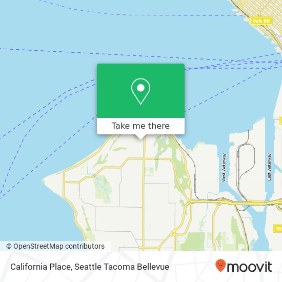Mapa de California Place