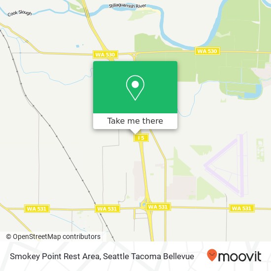 Smokey Point Rest Area map