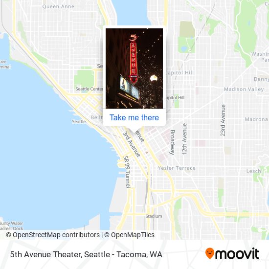 Mapa de 5th Avenue Theater