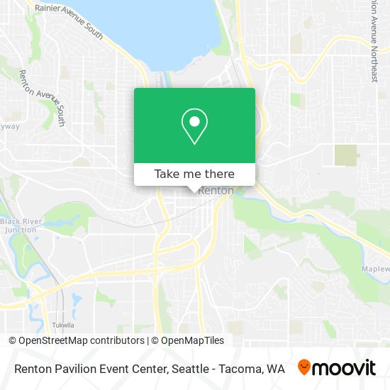 Renton Pavilion Event Center map