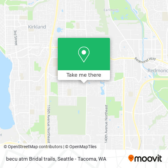 becu atm Bridal trails map