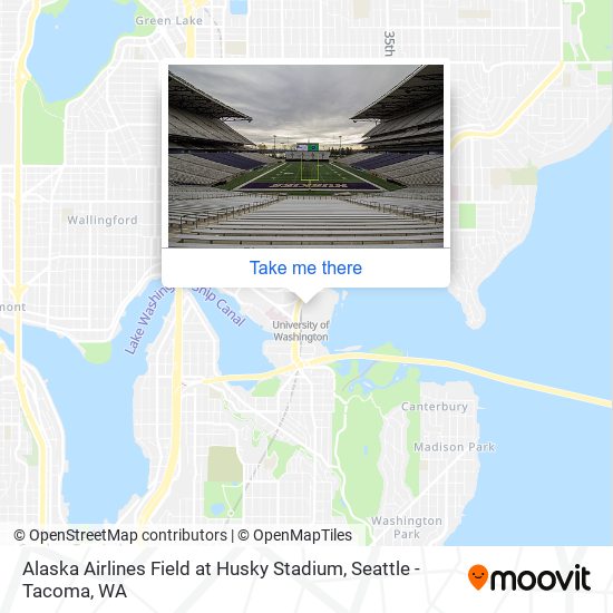 Alaska Airlines Field at Husky Stadium map