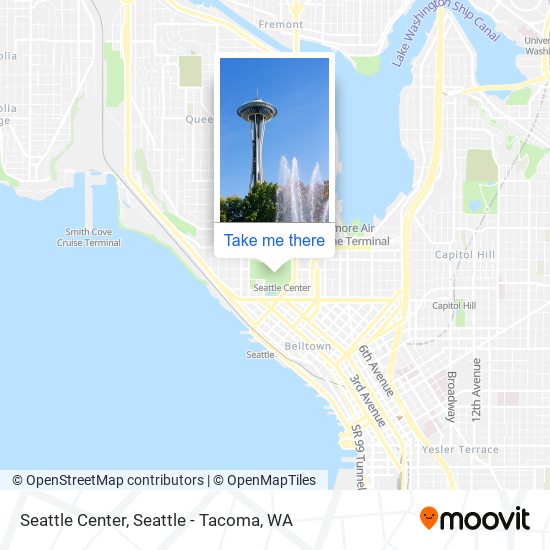 Mapa de Seattle Center