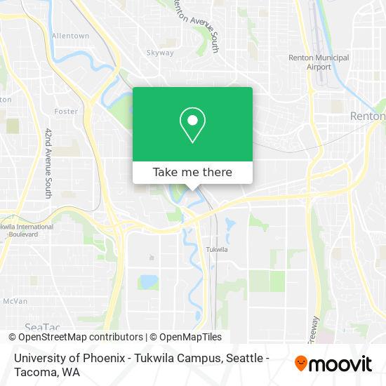 University of Phoenix - Tukwila Campus map