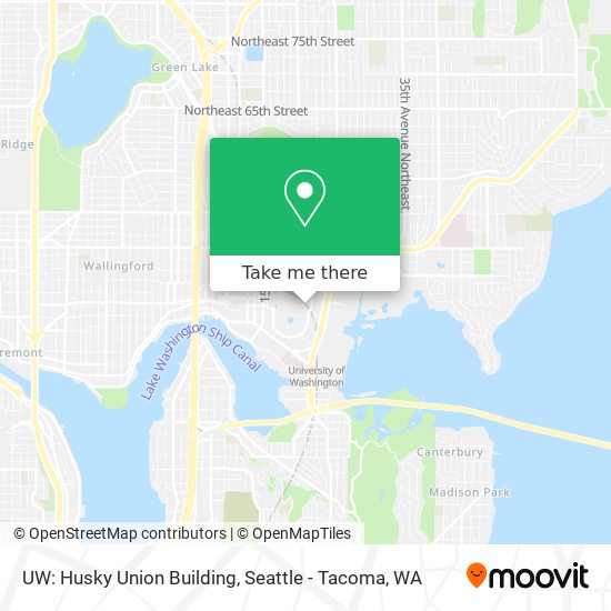 Mapa de UW: Husky Union Building