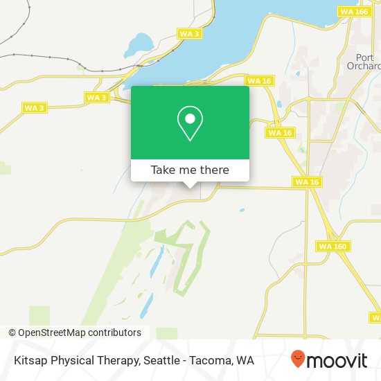 Mapa de Kitsap Physical Therapy