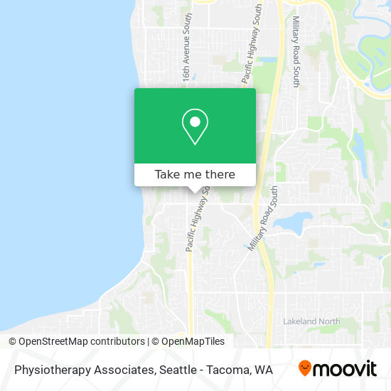 Physiotherapy Associates map
