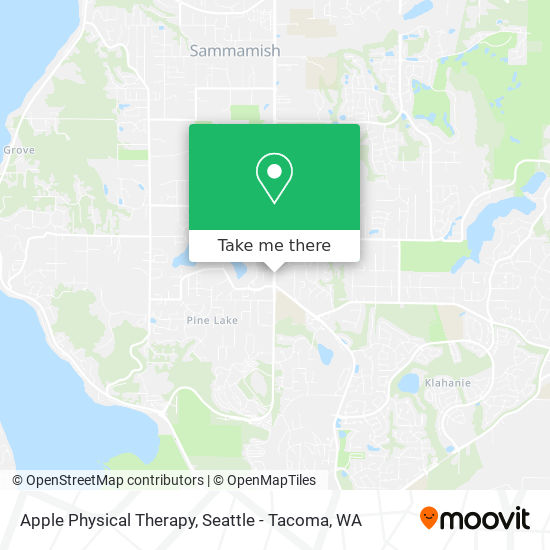 Mapa de Apple Physical Therapy