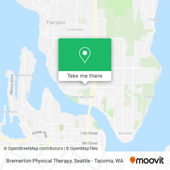 Bremerton Physical Therapy map