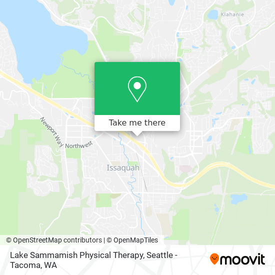 Lake Sammamish Physical Therapy map